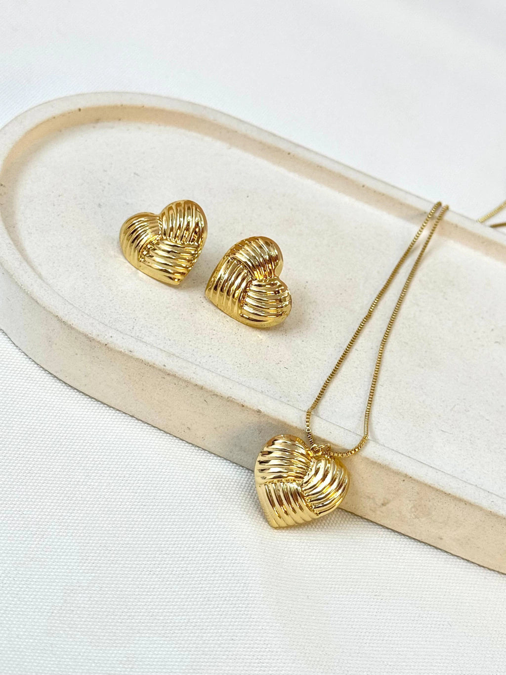 Conjunto coração detalhado