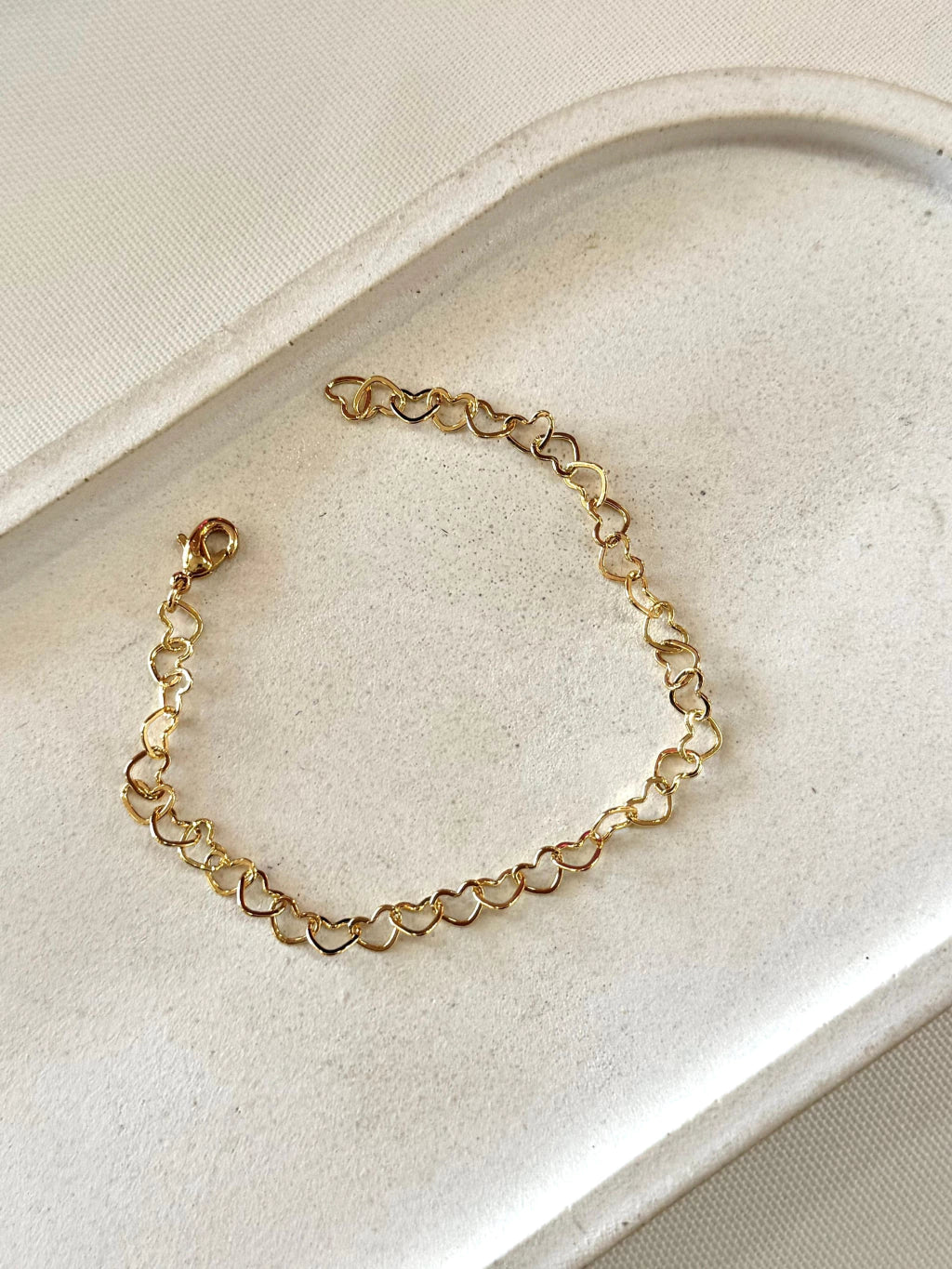 Pulseira infantil elo coração