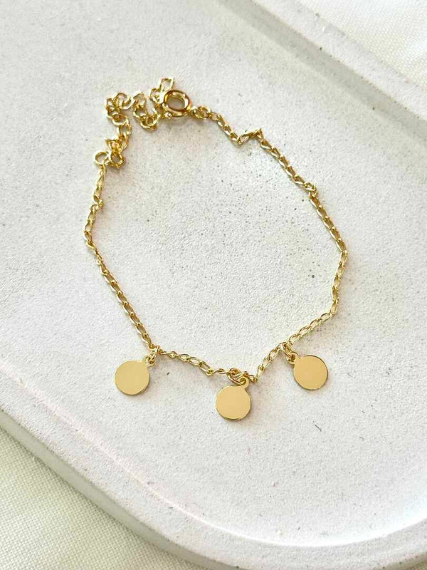 Pulseira infantil três medalhas