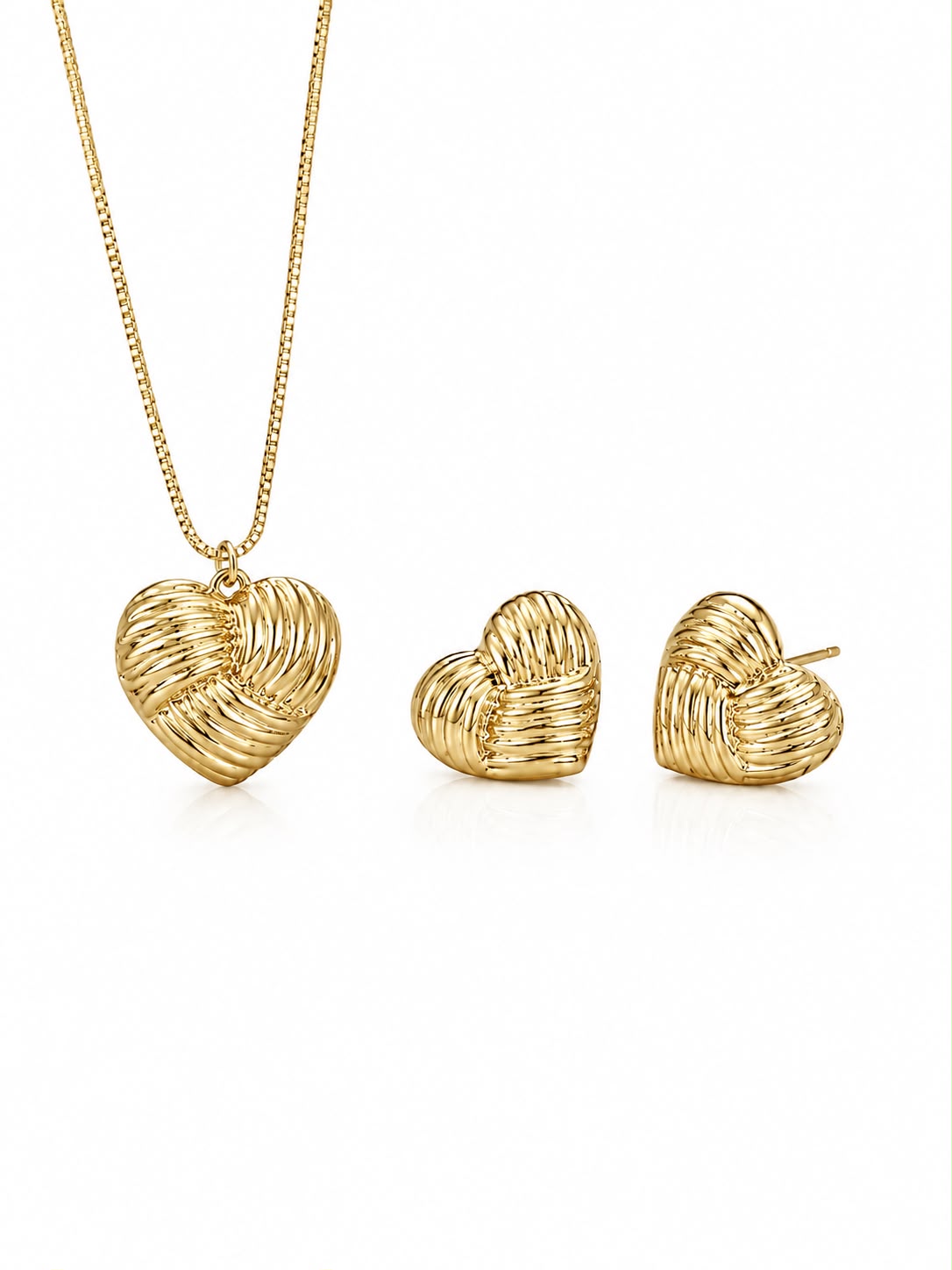 Conjunto coração detalhado