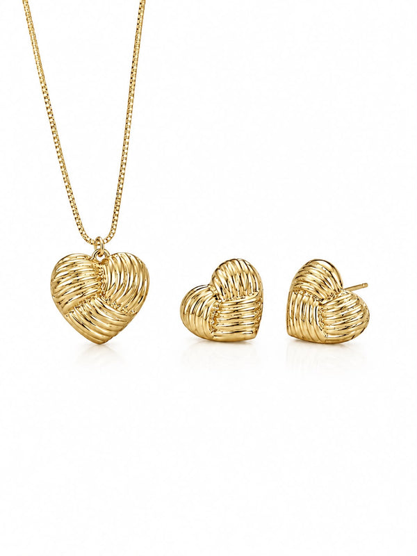 Conjunto coração detalhado