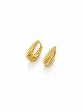 Argola oval trabalhada P
