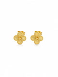 Brinco trevo dourado