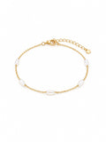 Pulseira infantil pérola arroz
