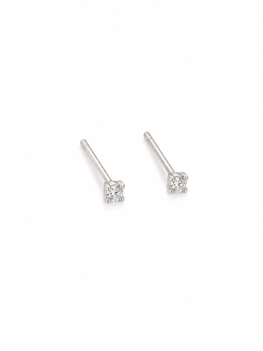 Brinco zircônia quadrada cristal 3mm 