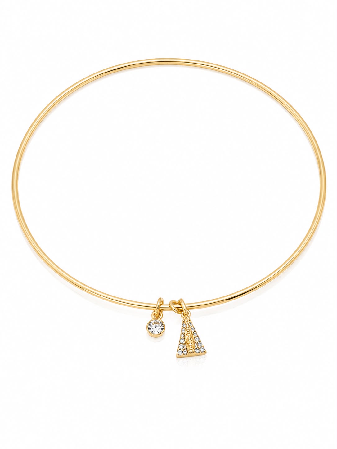 Bracelete com Nossa Sra Aparecida e ponto de luz