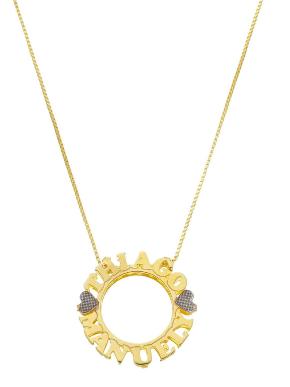 Colar mandala com um nome personalizado