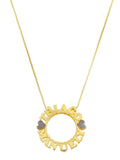 Colar mandala com 2 nomes personalizado