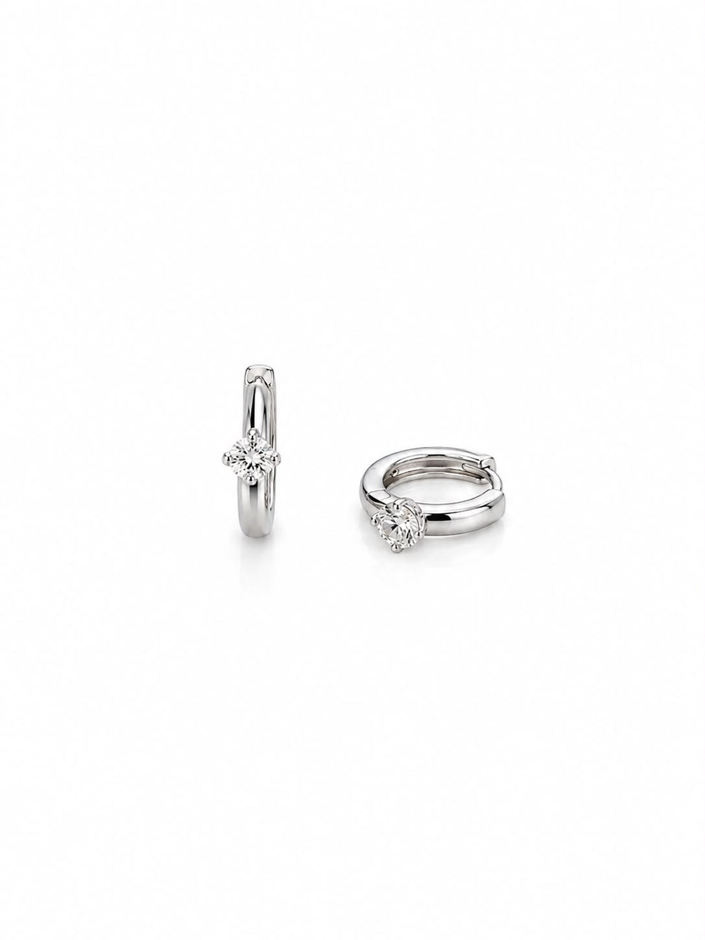 Argola click com cristal