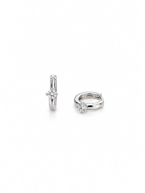 Argola click com cristal
