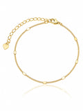 Pulseira grumet com chapinhas redondas