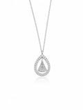 Colar gota Nossa Senhora Aparecida cravejada