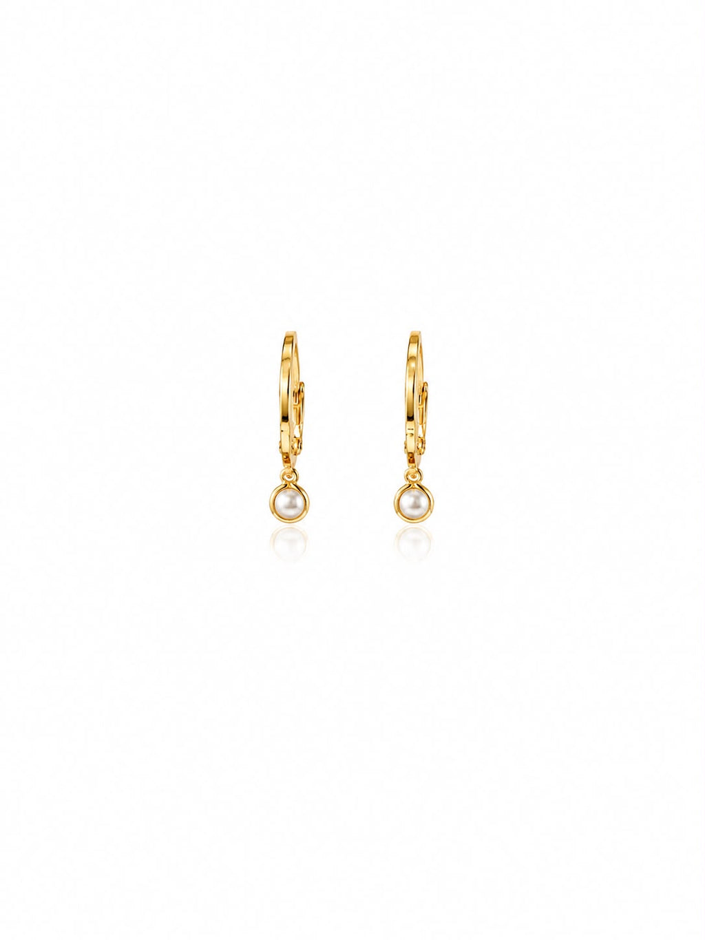 Argola pérola 4mm