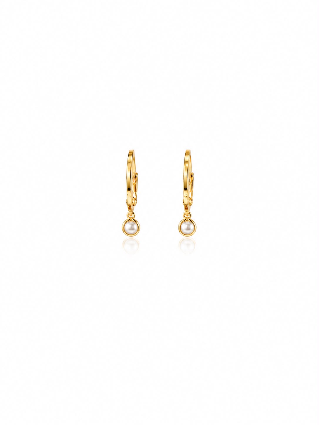 Argola pérola 4mm