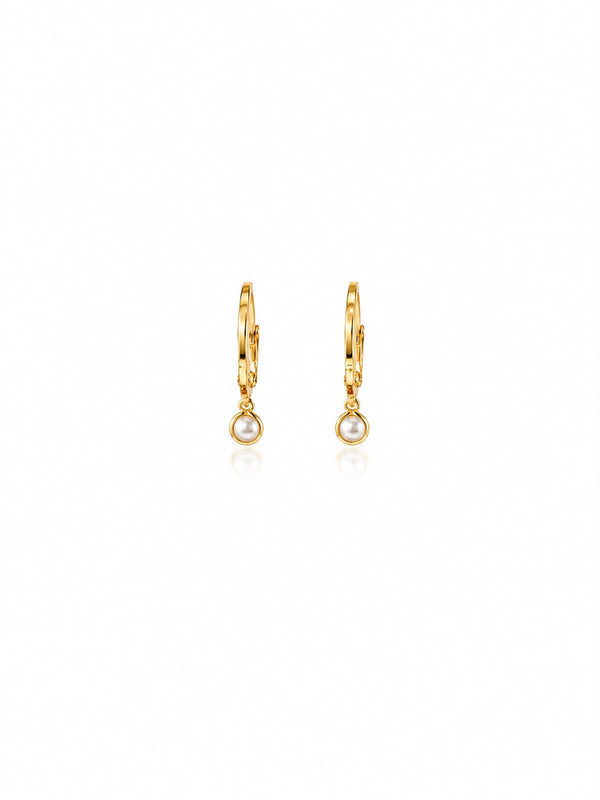 Argola pérola 4mm