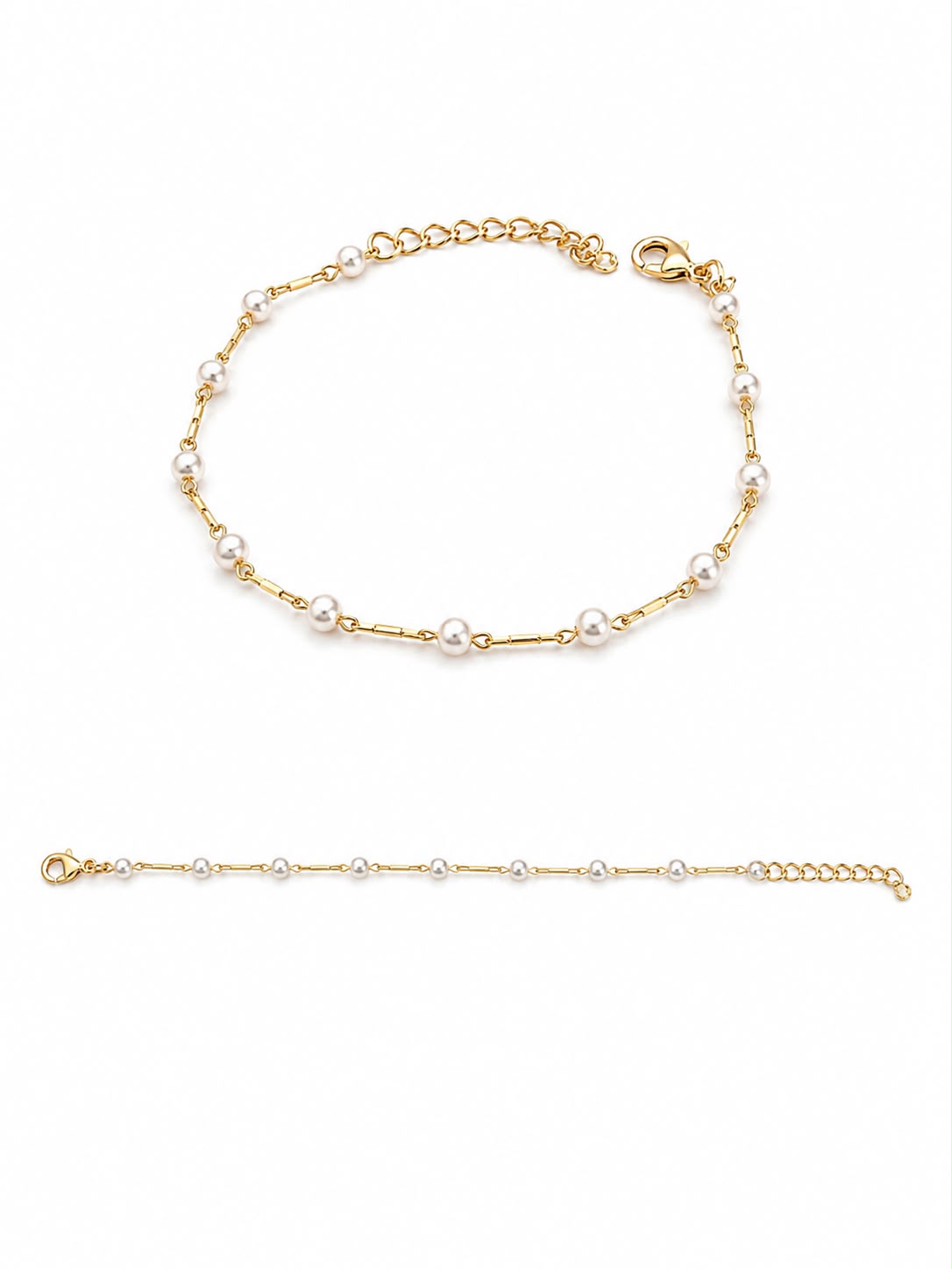 Pulseira mini pérolas 