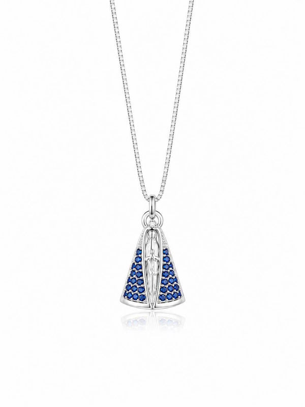 Colar Nossa Senhora Aparecida manto Azul