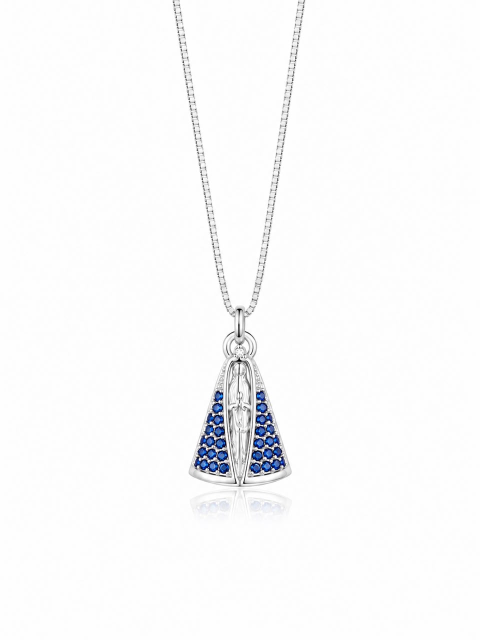 Colar Nossa Senhora Aparecida manto Azul