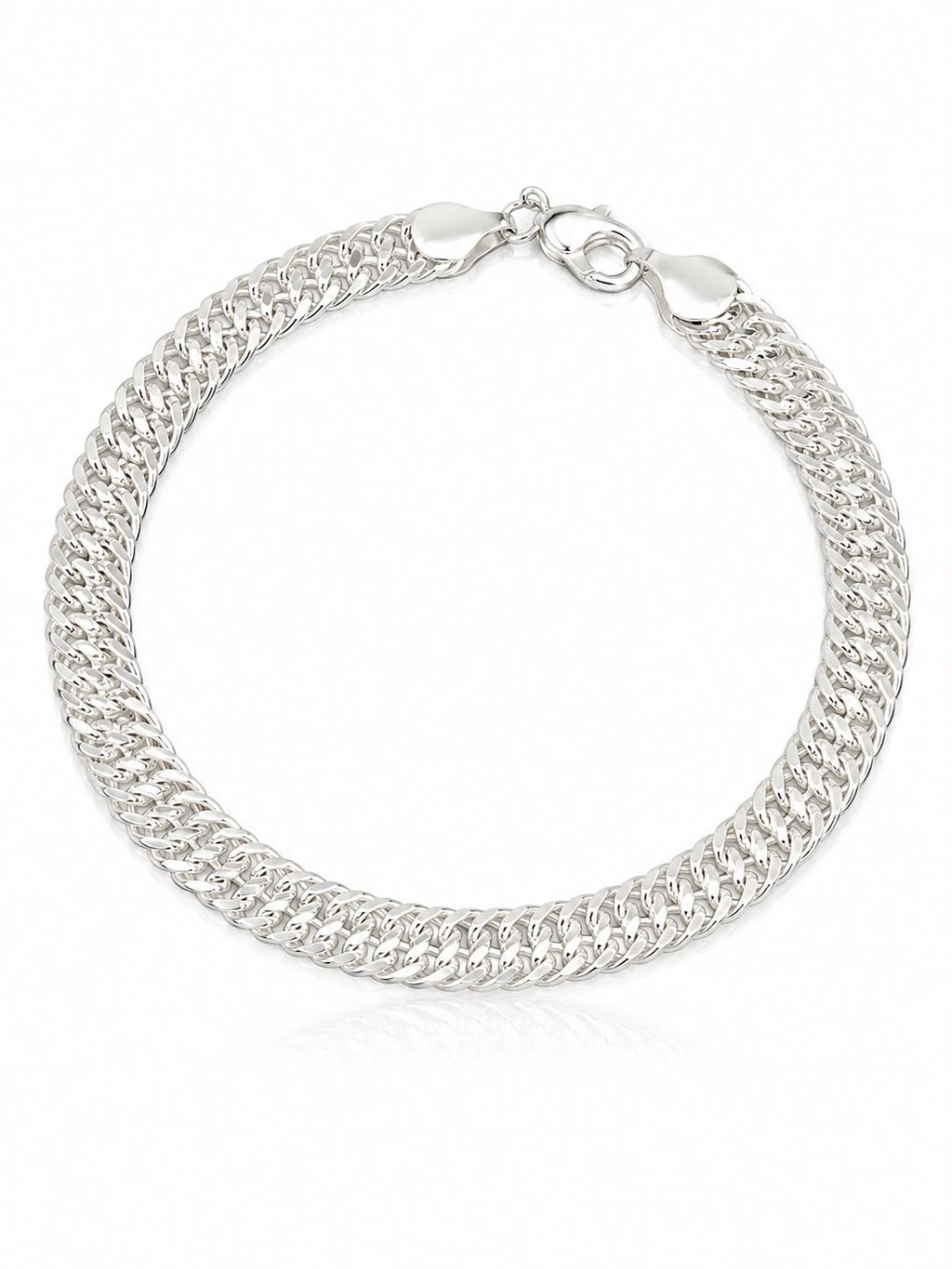 Pulseira masculina grumet dupla 7mm fecho relógio 