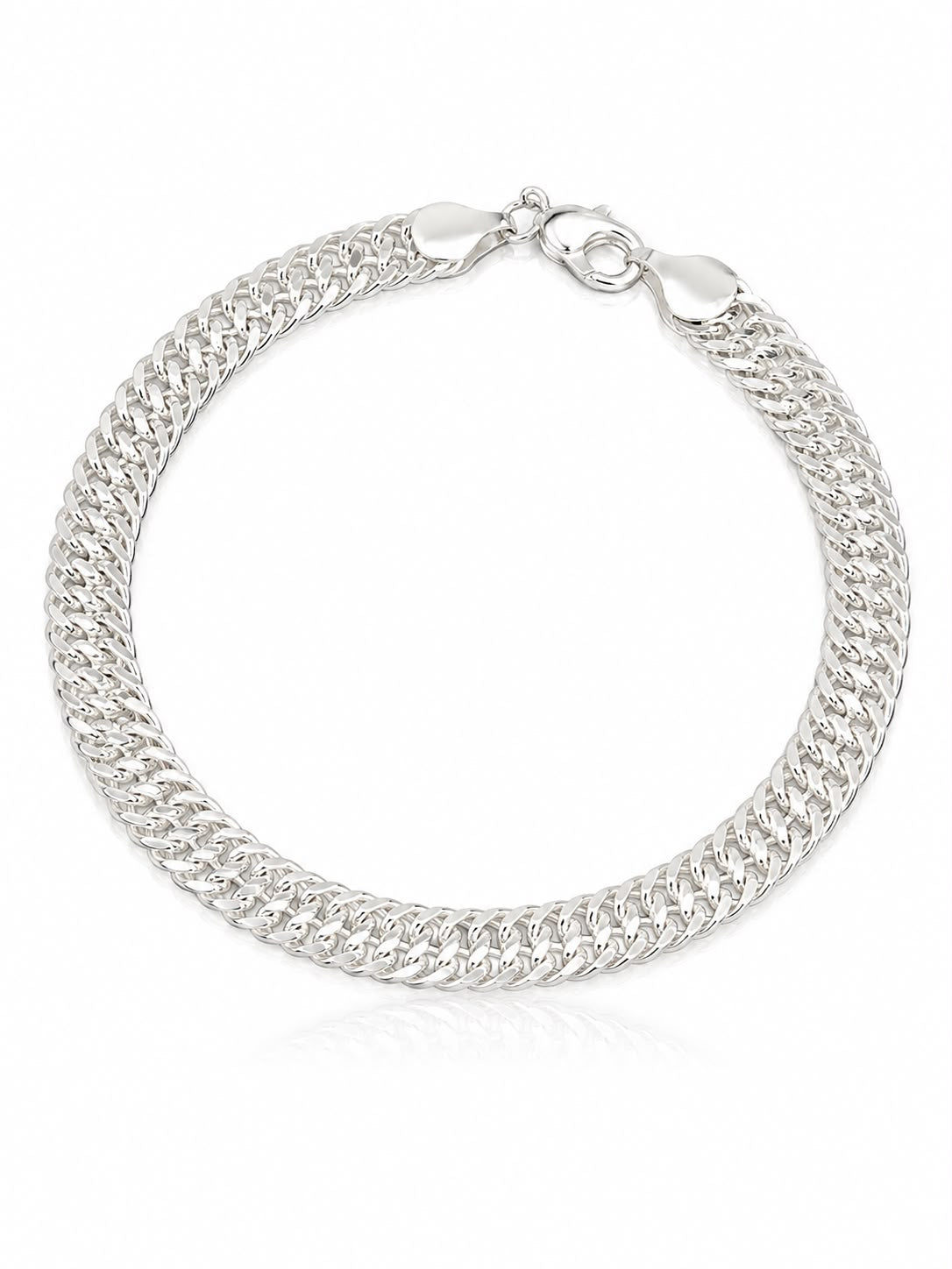 Pulseira masculina grumet dupla 7mm fecho relógio 