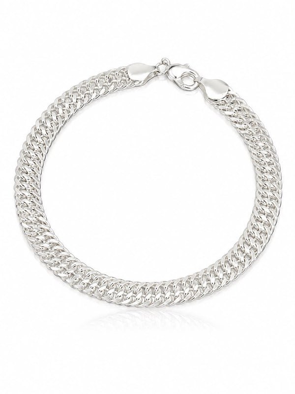 Pulseira masculina grumet dupla 7mm fecho relógio