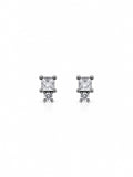 Brinco cristal prata envelhecida