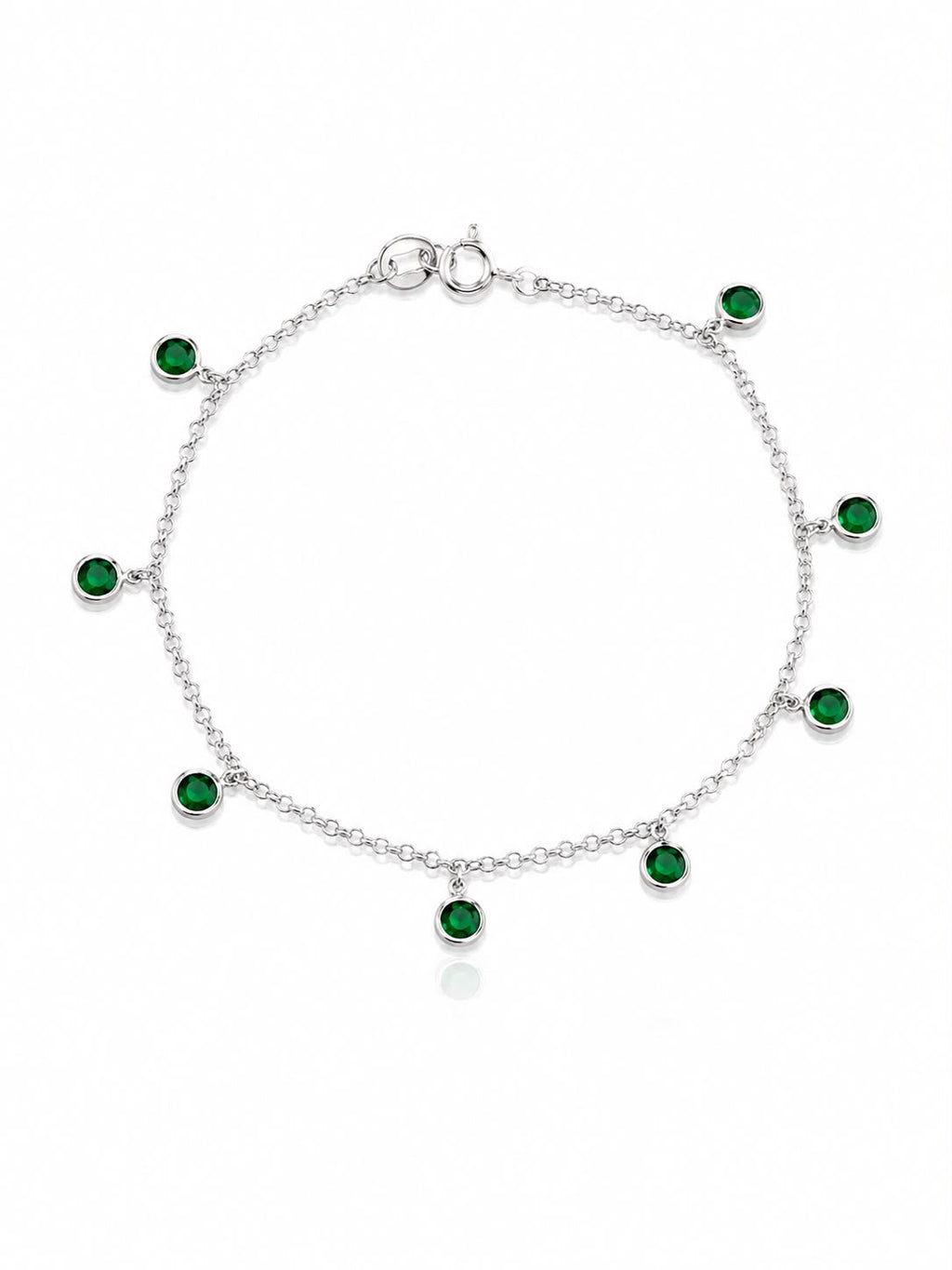 Pulseira pedras verdes