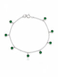 Pulseira pedras verdes