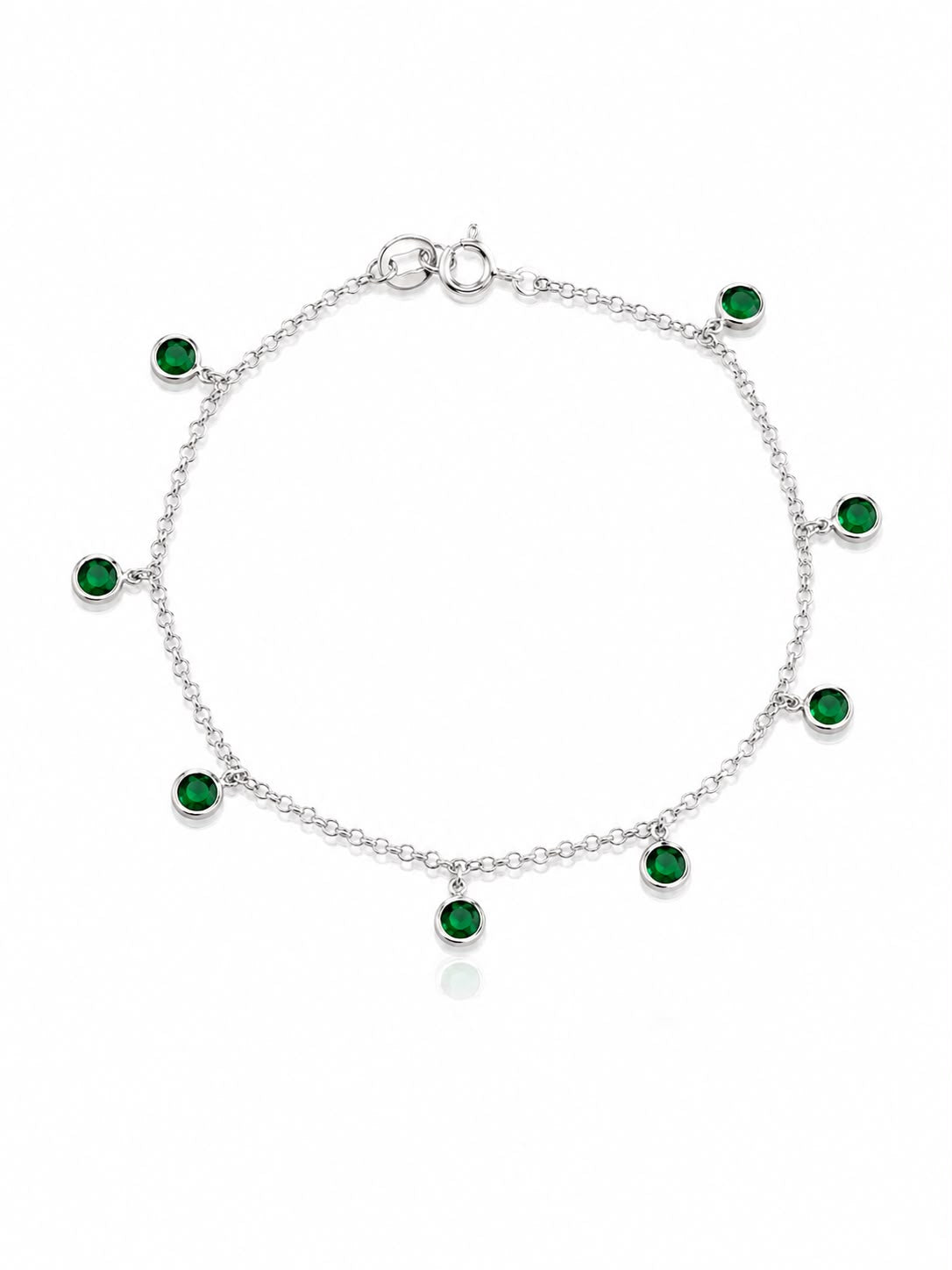 Pulseira pedras verdes