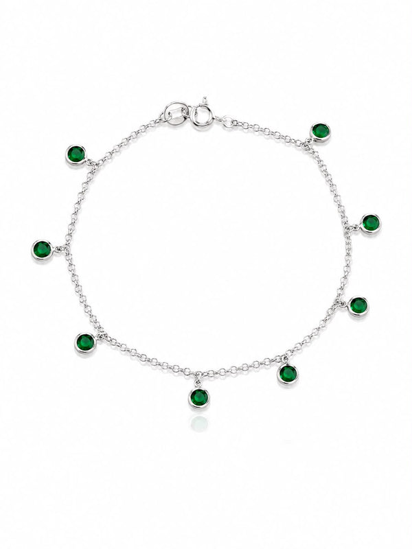 Pulseira pedras verdes