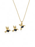 Conjunto pássaro azul
