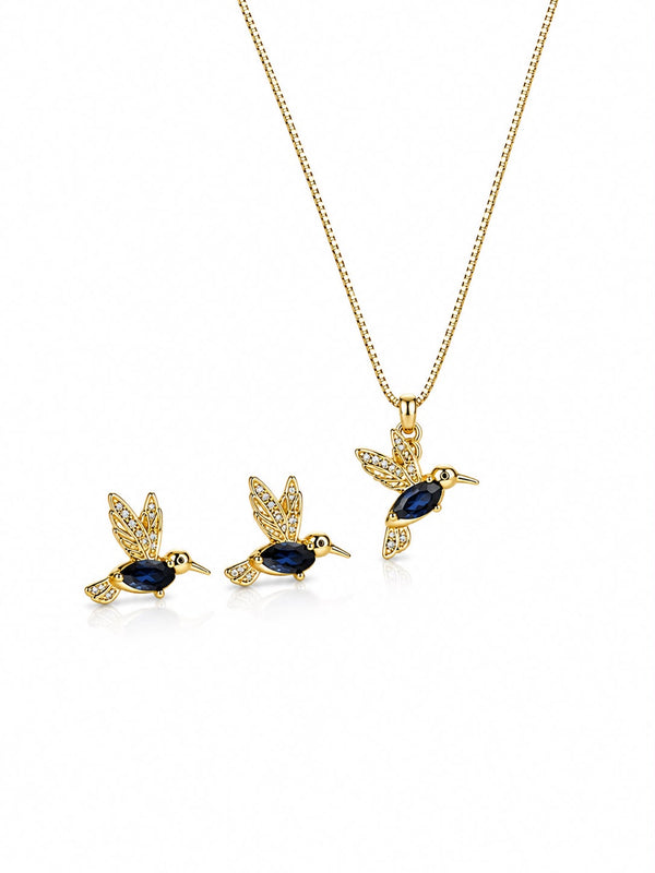 Conjunto pássaro azul