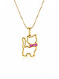 Colar gato rosa