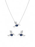 Conjunto pássaro azul