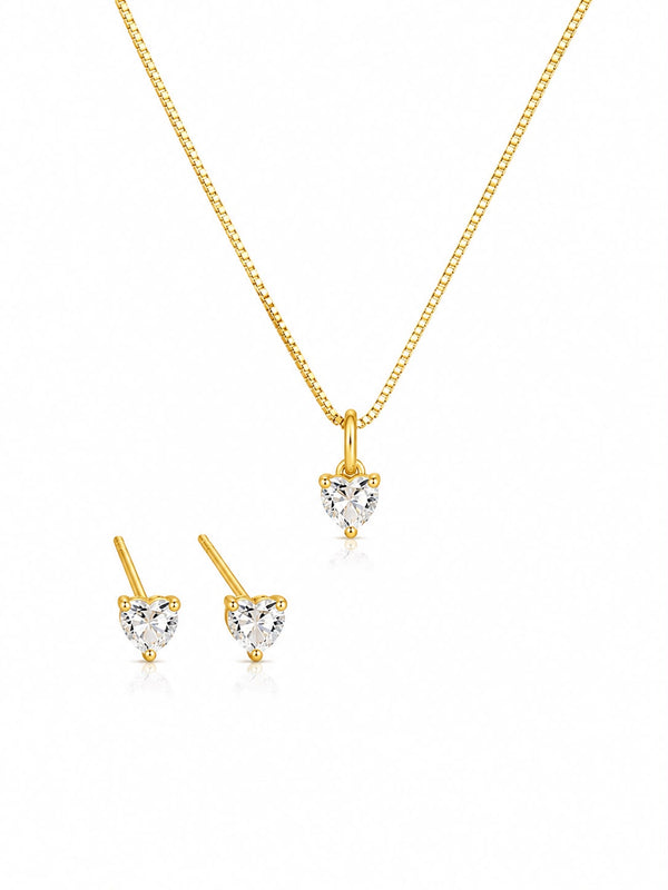 Conjunto ponto de luz coração 4mm