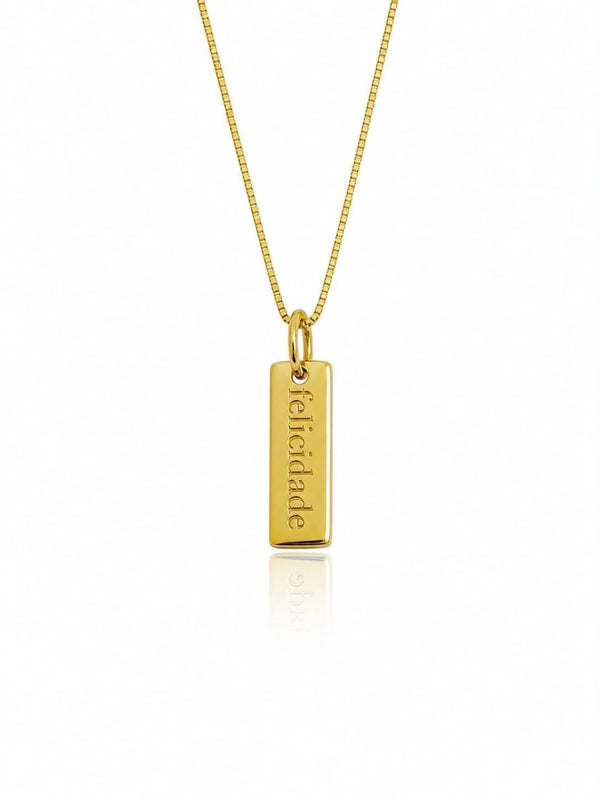 Colar “Felicidade” 15X6MM