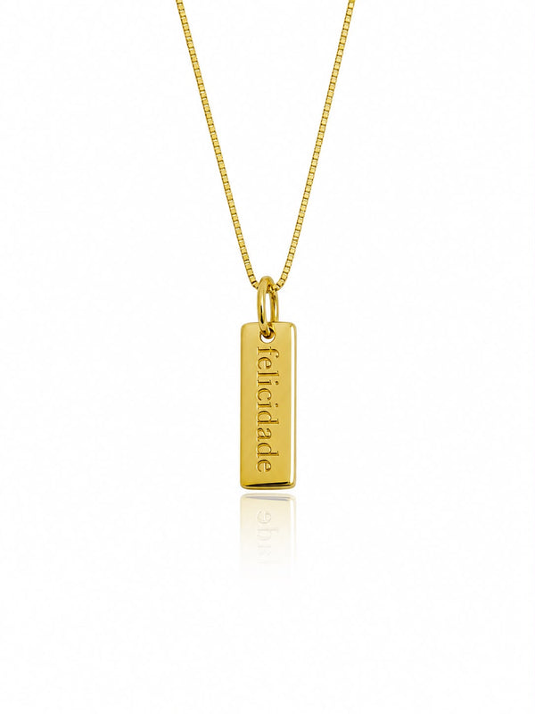 Colar “Felicidade” 15X6MM