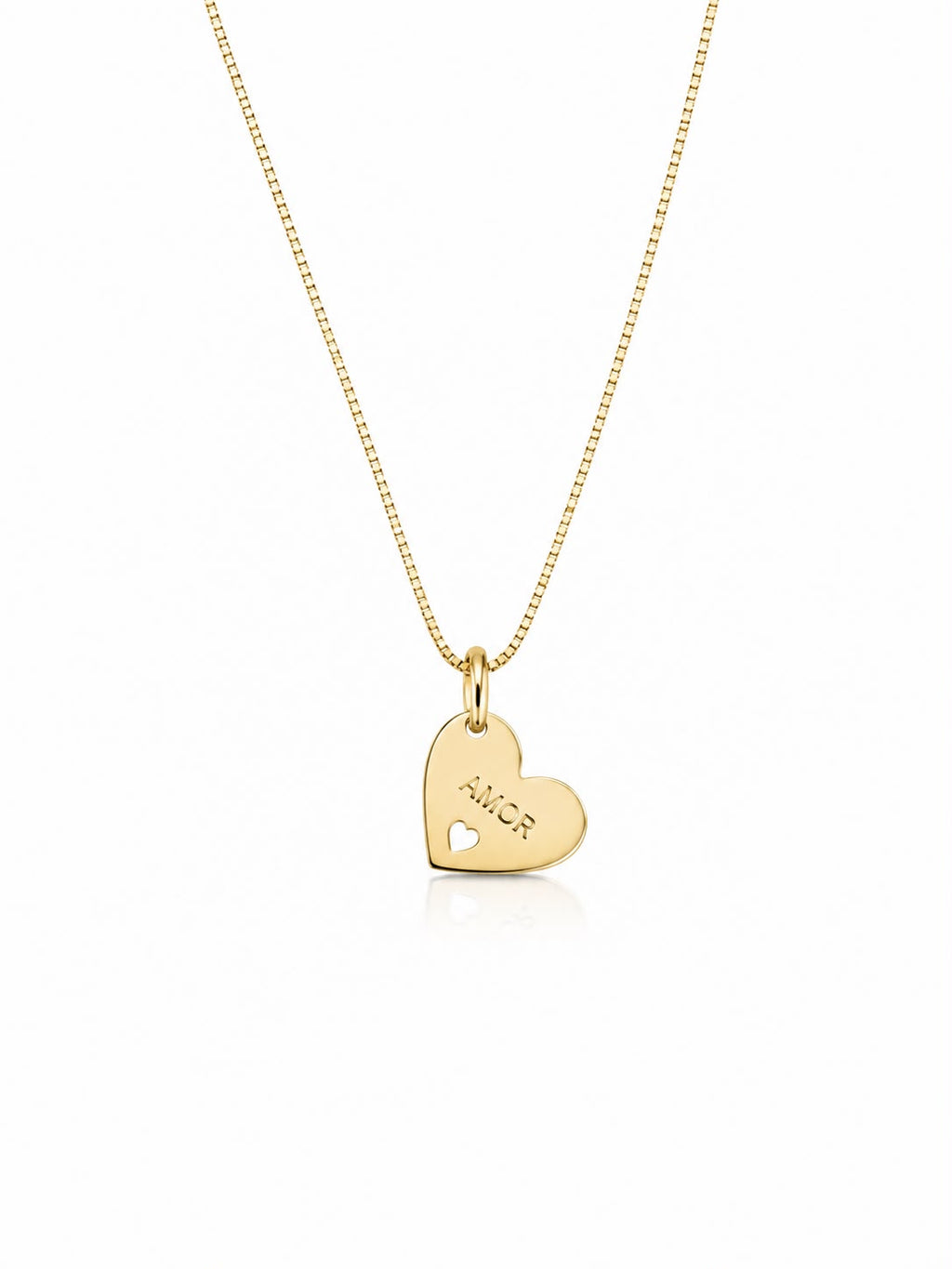 Colar coração “Amor” 17X14MM