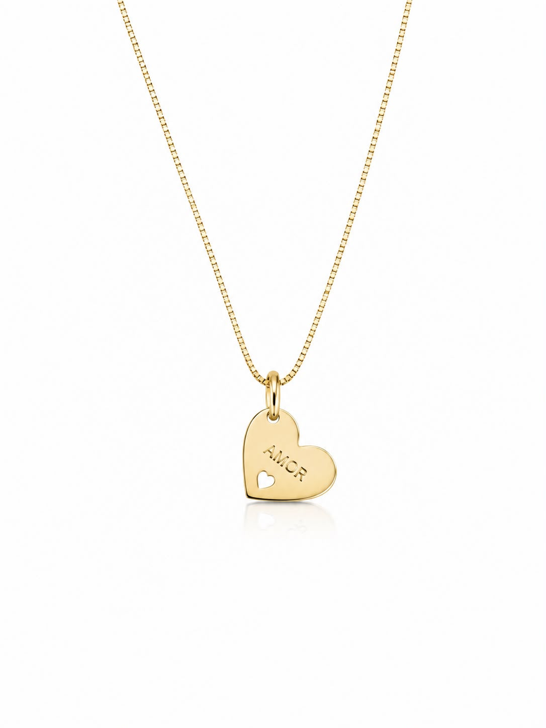 Colar coração “Amor” 17X14MM