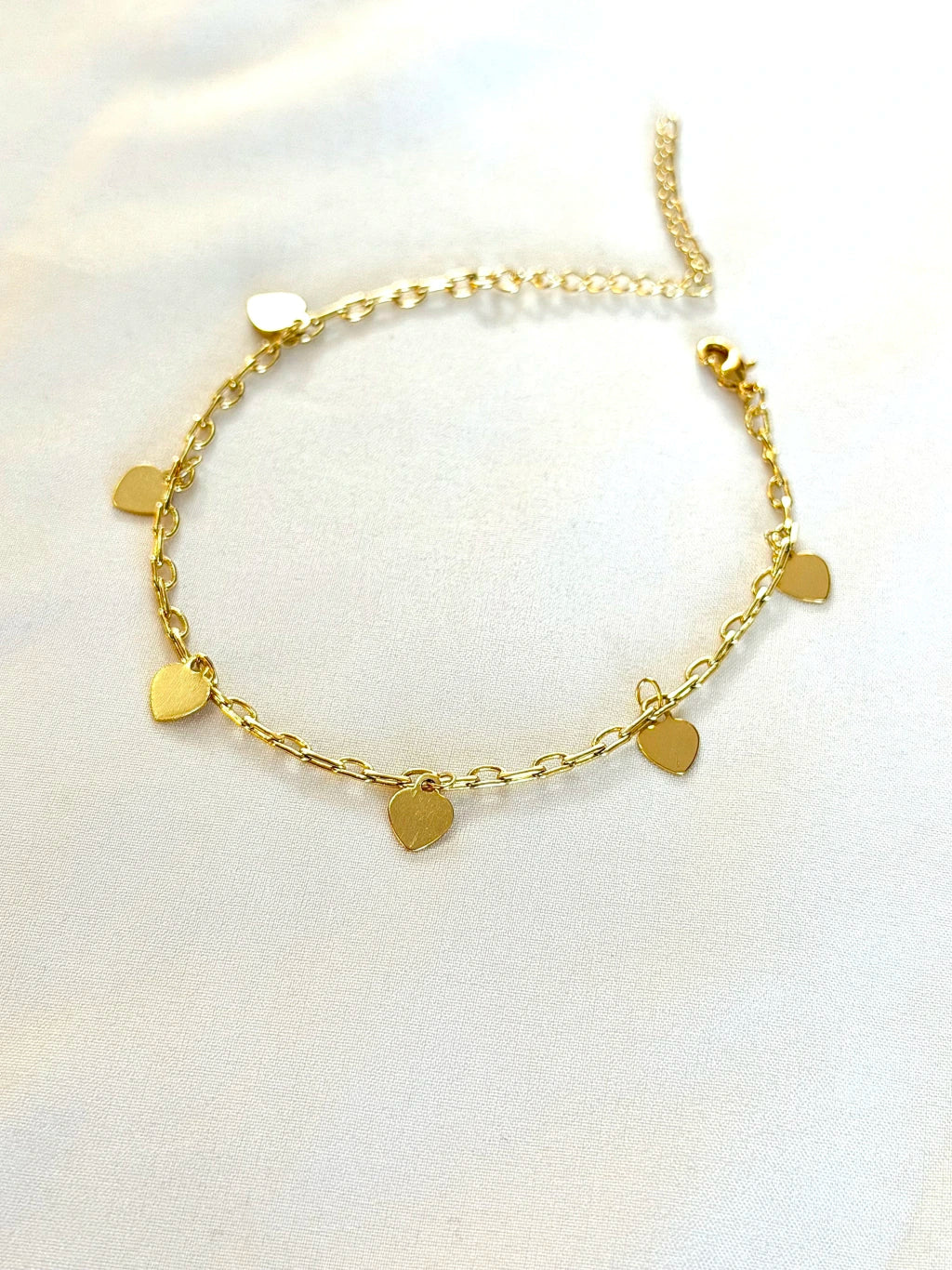 Pulseira coração pendurado