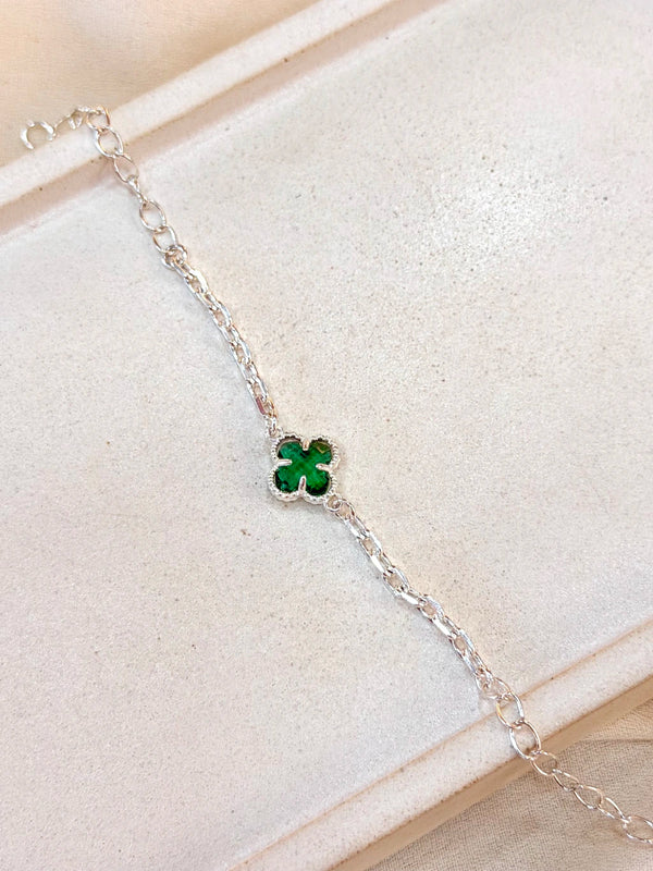 Pulseira trevo verde