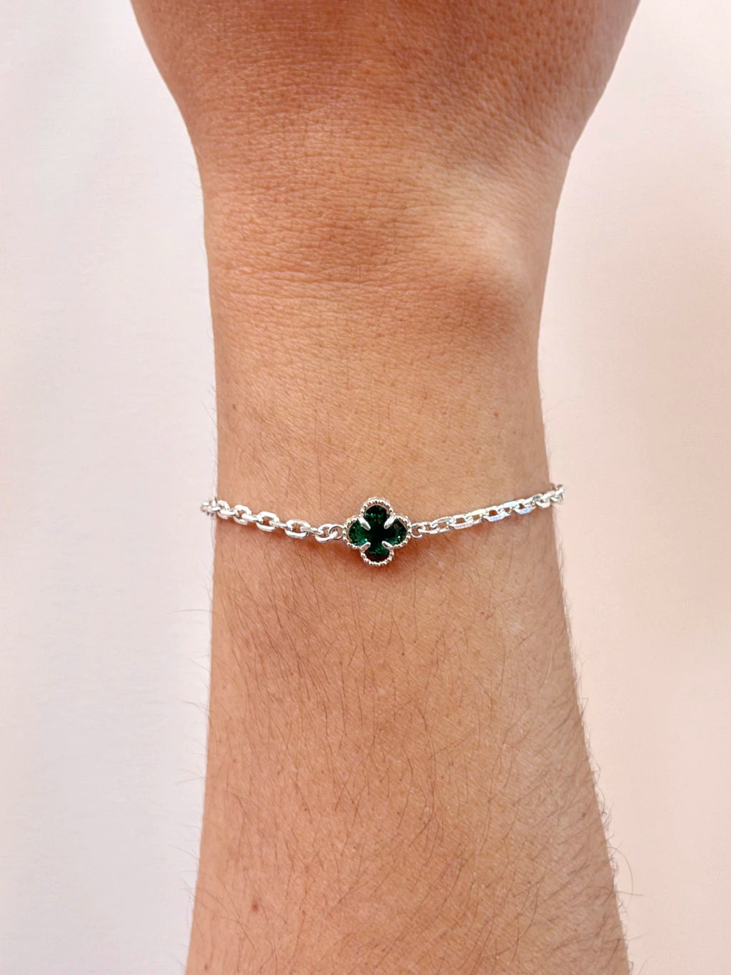 Pulseira trevo verde