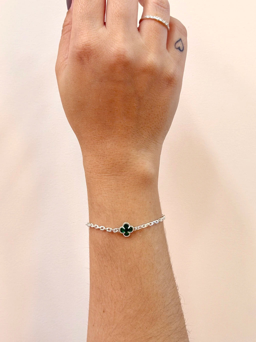 Pulseira trevo verde