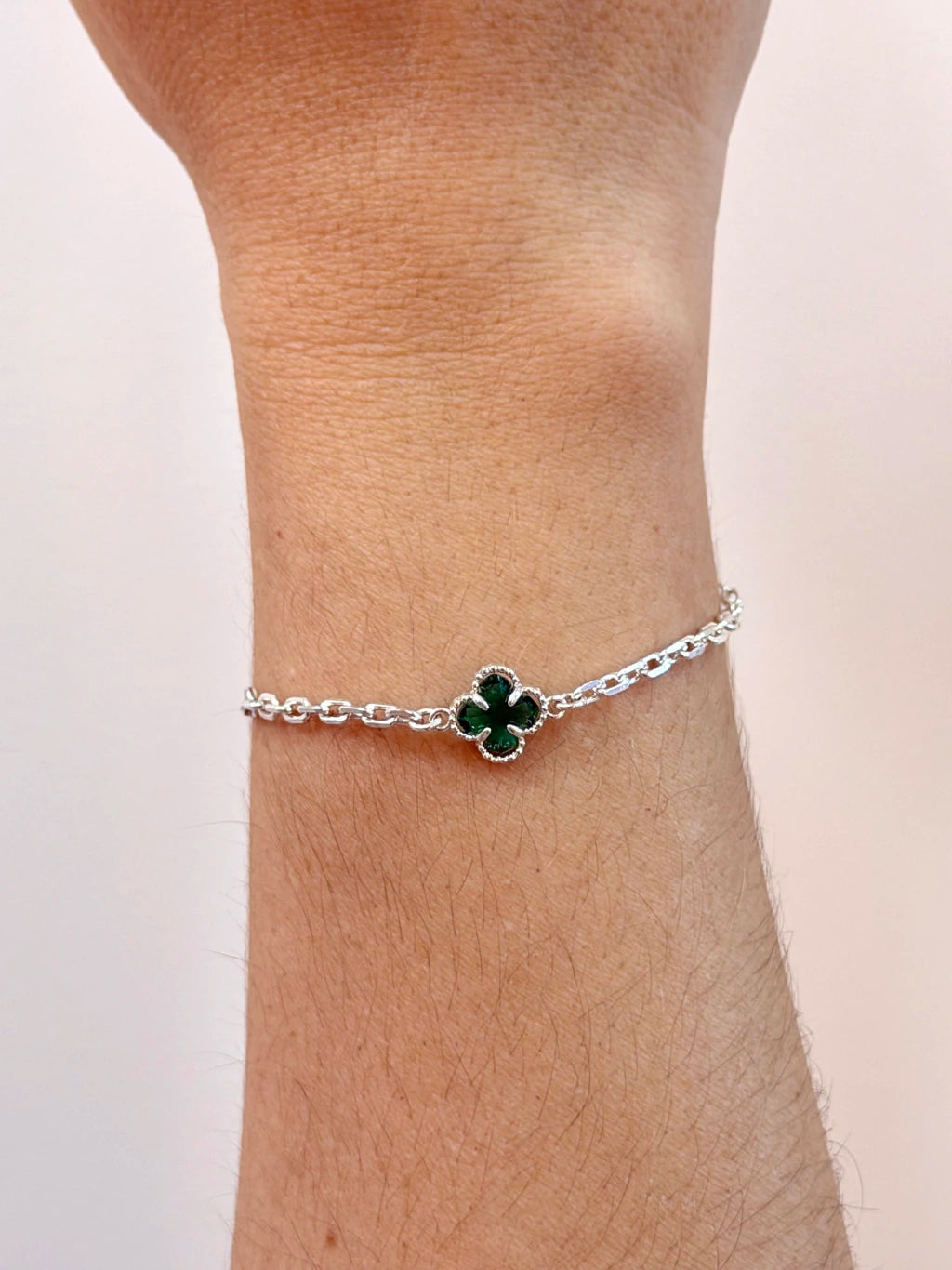Pulseira trevo verde