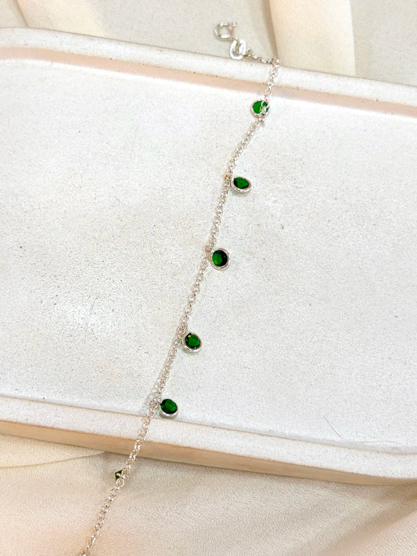 Pulseira pedras verdes
