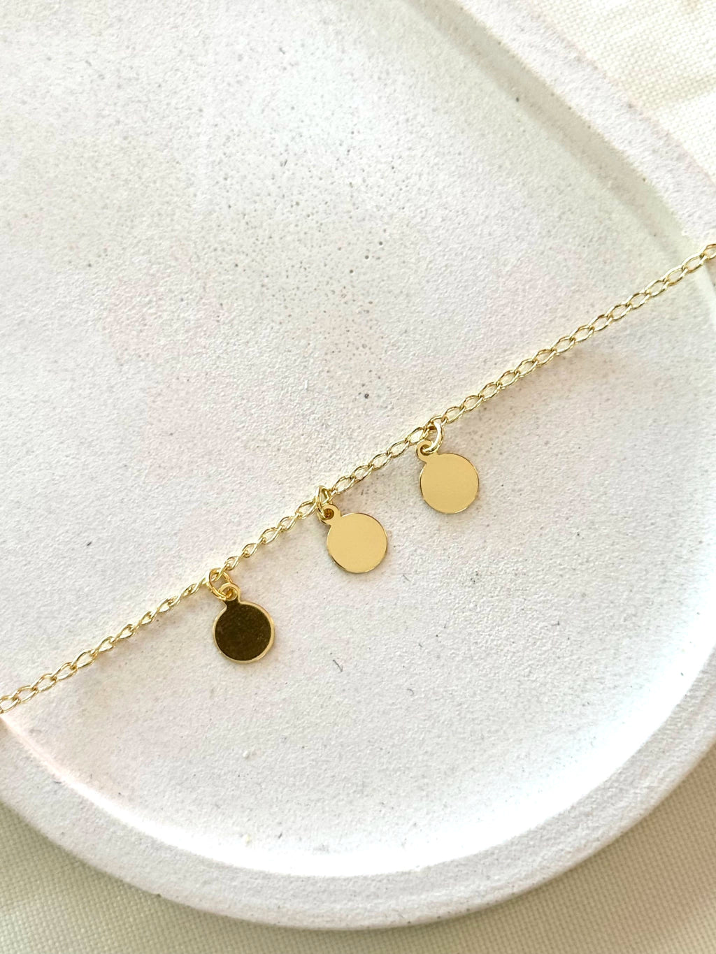 Pulseira infantil três medalhas