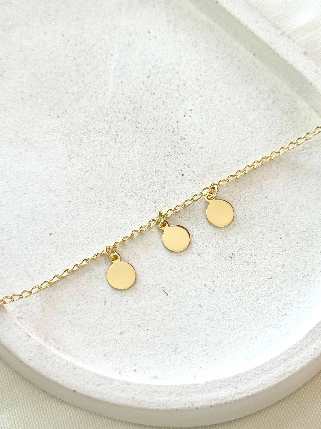 Pulseira infantil três medalhas