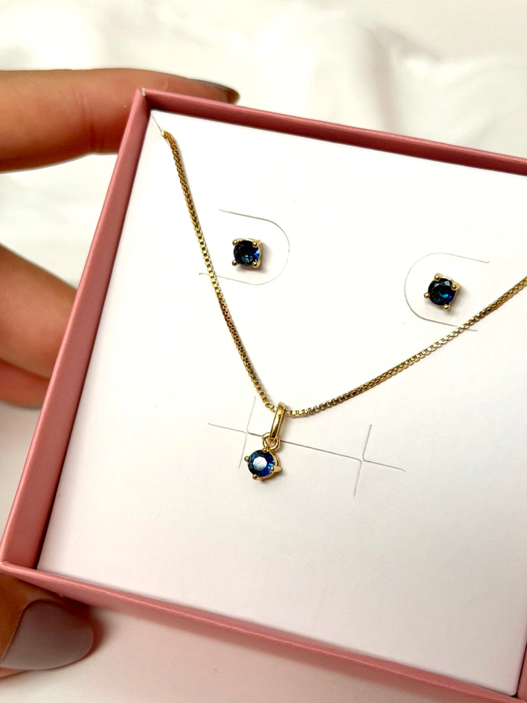 Conjunto ponto de luz azul 4mm