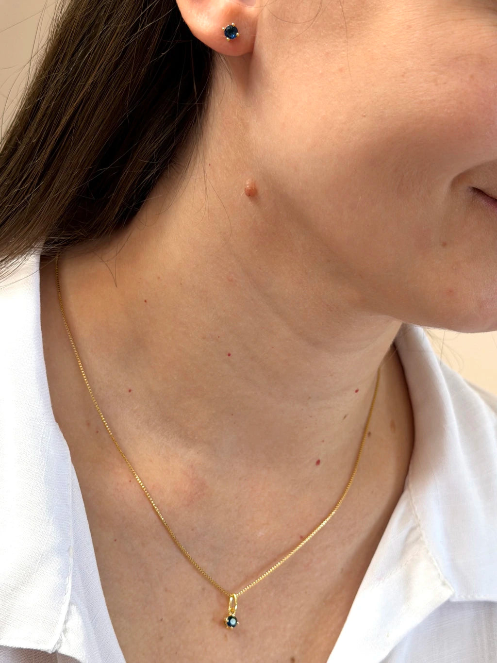 Conjunto ponto de luz azul 4mm