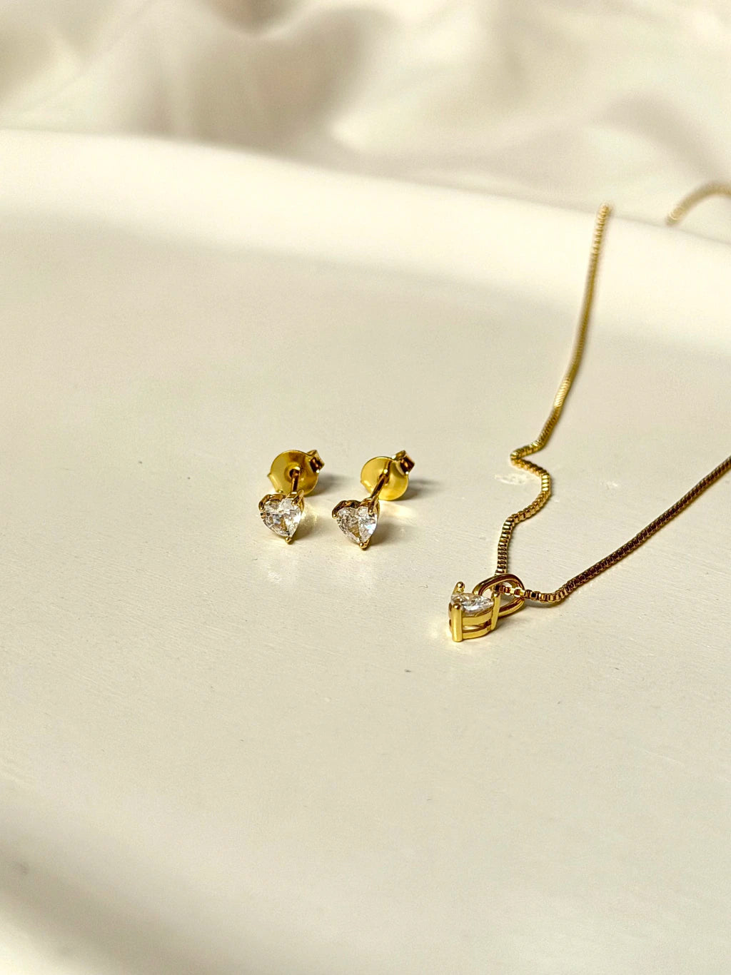 Conjunto ponto de luz coração 4mm